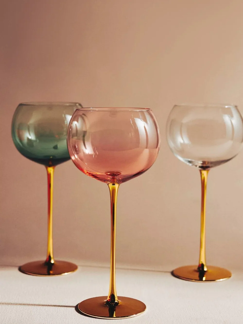 Catherine Martin X Anthropologie Starry Night Wine Glasses - Set Of 4 (Green)